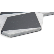 BIZOU - 13X13, BLACK/WHITE, POLISHED